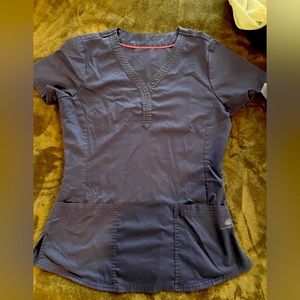 Navy healing hands purple label scrub set women’s size Sm